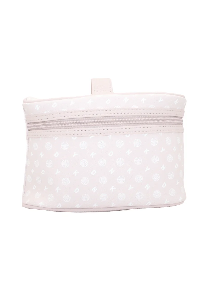 DKNY DKNY Legacy Train Case Cosmetic Bag, Travel Make up Bag Small, Small Waterproof and Lightweight Cosmetic Bag Storage Bag, Small Makeup Bag, Travel Toiletry Bag