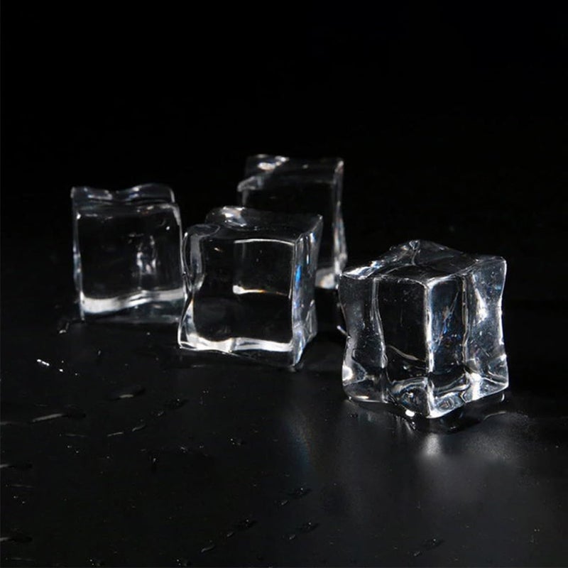 50 Clear Acrylic Fake Reusable Ice Props For Food Photography Craft Decoration Irregular Shape Aesthetic Projects - Image 4