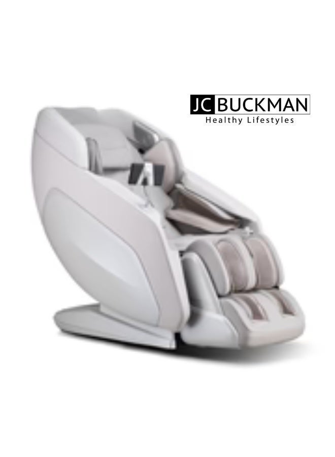 JC BUCKMAN ElateUs+ 4D Smart Massage Chair with 24 Auto Programs – Advanced Full Body Relaxation Recliner, Intelligent Body Scan Technology, Zero Gravity Comfort System, Infrared Heat Therapy, SL Track Back Support, Airbag Compression System, Foot Reflexology Rollers, Bluetooth Audio, Luxury Home Spa Chair for Stress Relief & Muscle Recovery - Image 1