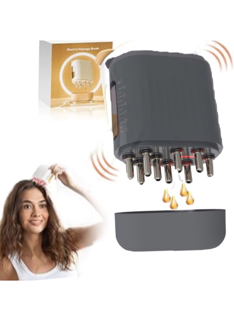 JoyousSto Electric Hair Oil Applicator, 2 in 1 Hair Oiling Applicator and Scalp Oil Applicator, Electric Hair Oil Applicator for Hair Growth, Oil Massager for Scalp, Oil Dispenser for Hair black  - Image 1