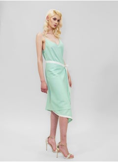 BITOLIA GALLERY Green Linen Skirt  - Image 3