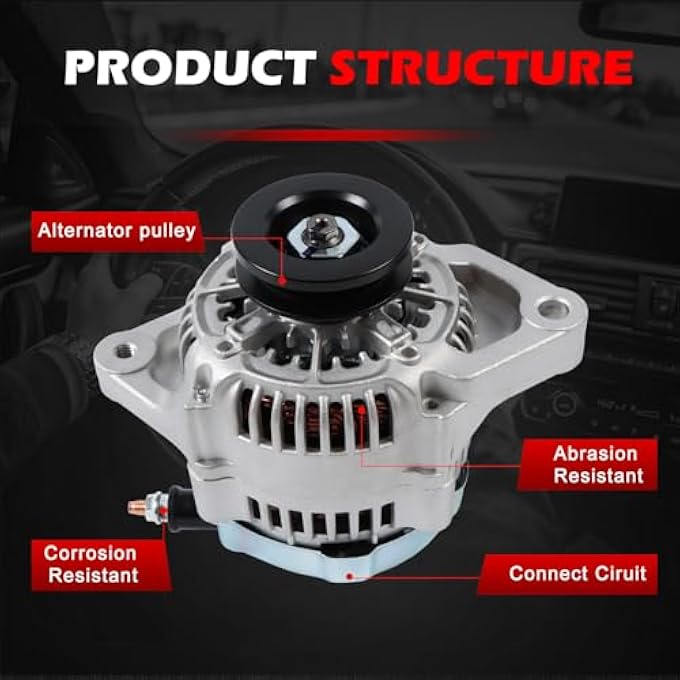 Autodevil 12180 Alternator Compatible with Express 1500 Silverado 1500 Savana 1500 Sierra 1500 Replace OE AND0525, 40052062, 12180SE, 1211911NDSE - Image 4