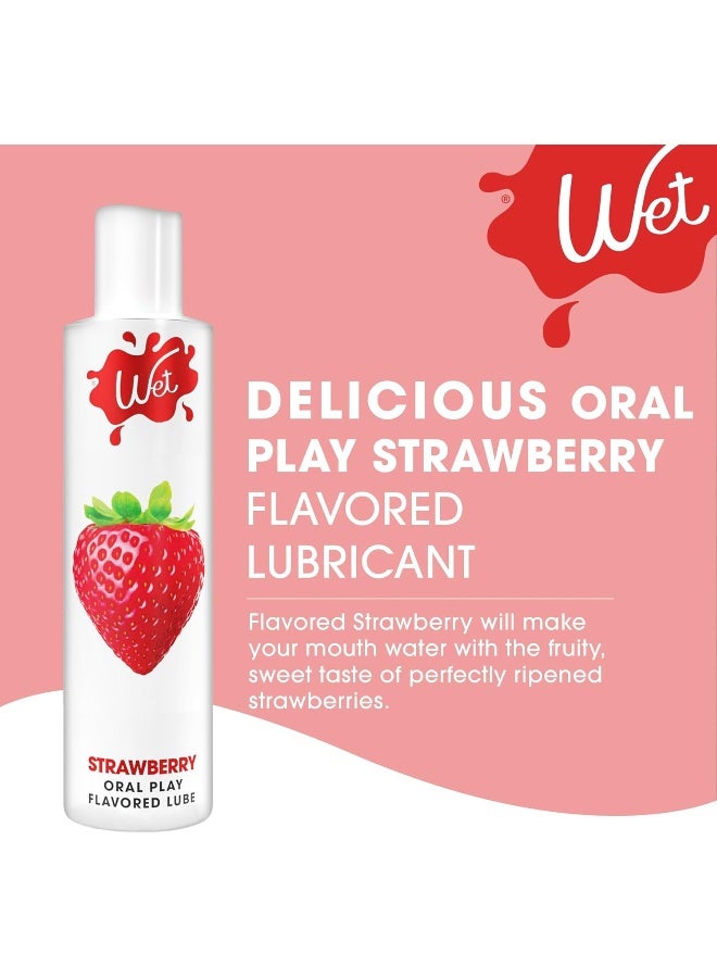 Wet Paraben-free, Gluten-free, Sugar-free Flavored Strawberry Edible Lubricant (3oz) - Image 3