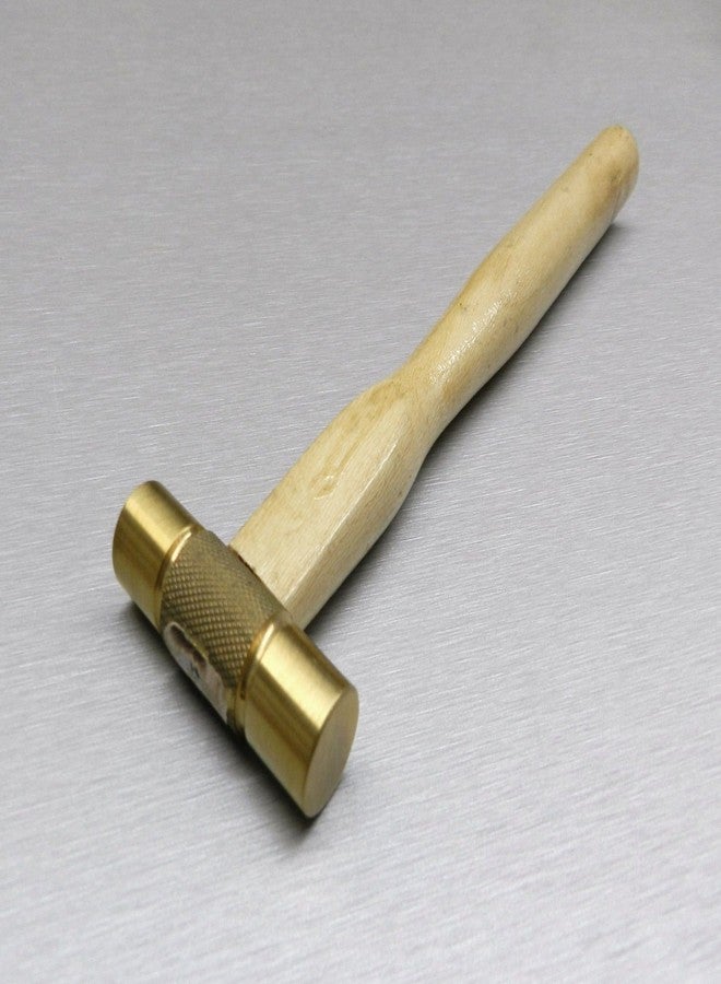 JTS 3.5oz Brass Hammer Flat FACE Head Solid Brass Metalsmith Hobby and Craft Soft Hammer By JTS - Image 4