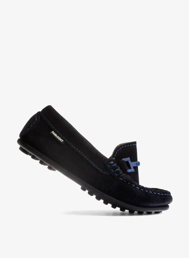 Pablosky Boys' Accent Detail Slip-On Moccasins