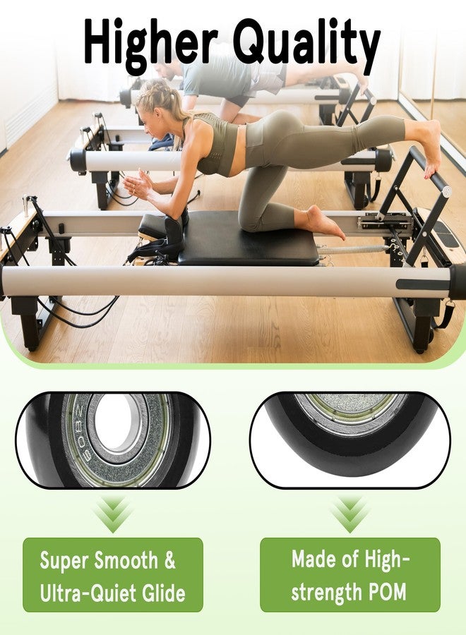 HUTUDAN 8 Pack Replacement Roller Wheels Compatible with Aero Pilates Reformer Machines, Easy to Install for Smooth and Quiet Glide (Set of 8) - Image 4