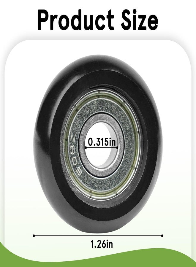 HUTUDAN 8 Pack Replacement Roller Wheels Compatible with Aero Pilates Reformer Machines, Easy to Install for Smooth and Quiet Glide (Set of 8) - Image 3