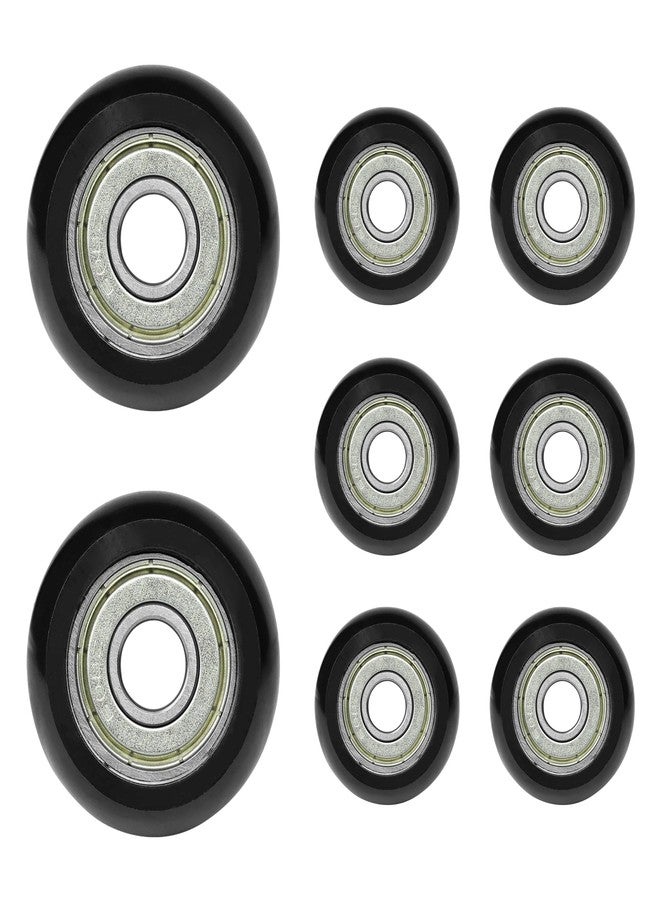HUTUDAN 8 Pack Replacement Roller Wheels Compatible with Aero Pilates Reformer Machines, Easy to Install for Smooth and Quiet Glide (Set of 8) - Image 1