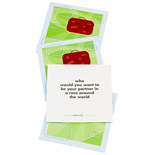 TableTopics Travel to Go Question Card Game - 40 Conversation Starter Cards About Travel, Vacations, Roadtrip Essentials for Friends, Adult Car Game - Image 3