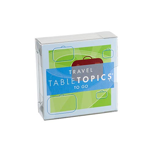 TableTopics Travel to Go Question Card Game - 40 Conversation Starter Cards About Travel, Vacations, Roadtrip Essentials for Friends, Adult Car Game - Image 1