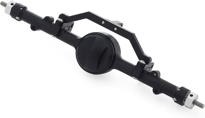 AMK CNC Aluminum Alloy Complete Rear Axle for 110 RC Crawler RC4WD GeLande II TF2 D110 Yota II Axles Black - Image 1