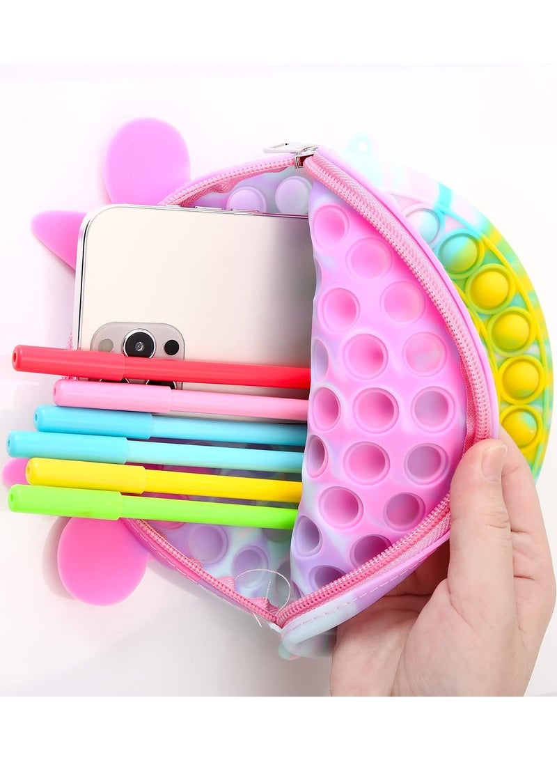 Y&D Pop Shoulder Bag Fidget Toys, SYOSI Rainbow Simple Toy, School Supplies Backpack Silicone - Image 5