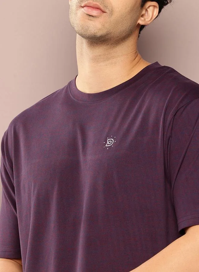 Dillinger Men Solid Round Neck Relaxed T-Shirt