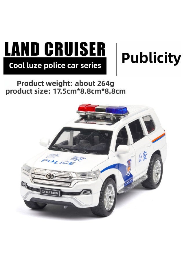 1 (bulk) Cool Road Ze Police Car Fire Special Police Simulation 1:32 Alloy Toy Car Model Gift Ornaments Stall-Color:White  - Image 1