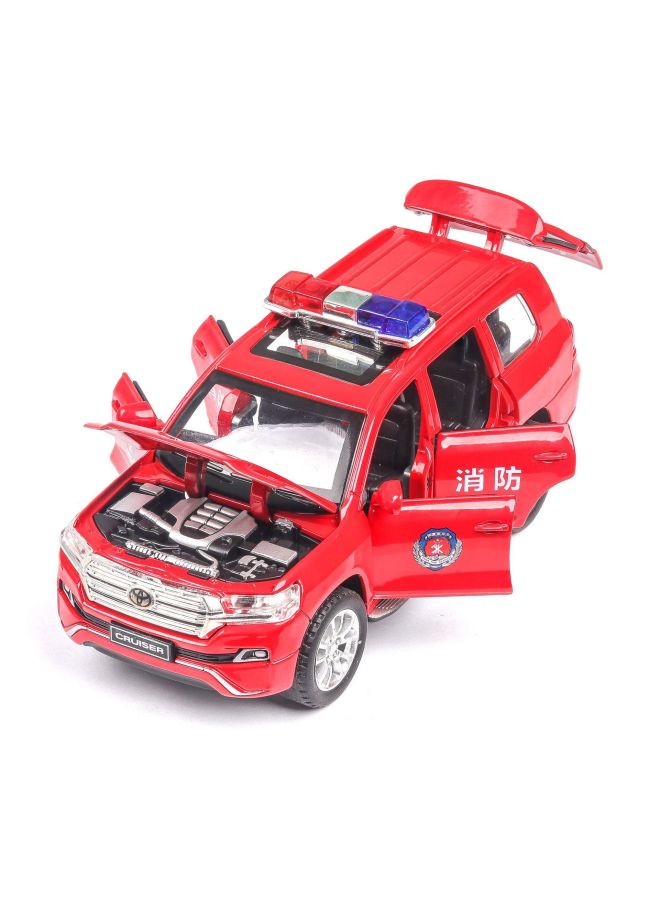 1 (bulk) Cool Road Ze Police Car Fire Special Police Simulation 1:32 Alloy Toy Car Model Gift Ornaments Stall-Color:White  - Image 3