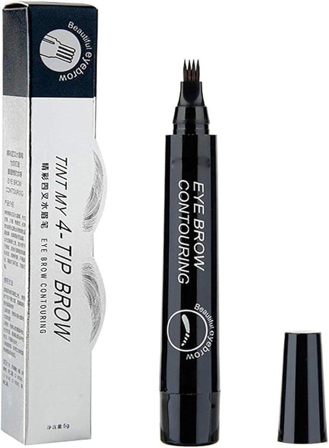 DIVYABHAV WITH D 4 Point waterproof Eyebrow Pencil Black - Image 1