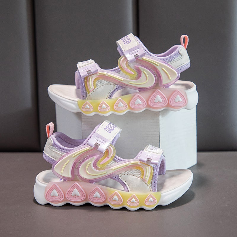 Children'S Sandals Boys Beach Shoes Girls Casual Sandals Open Toe Velcro Children'S Comfortable Sandals - Image 2
