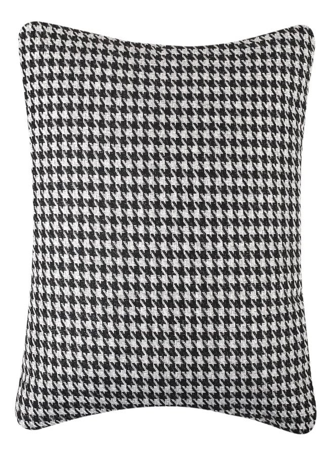 Yeiotsy 2pcs Houndstooth Throw Pillow Covers Geometric Cushion Case for Couch Sofa Bed and Chair Made of Cotton and Linen (18 X 18 Inches, Black) - Image 5