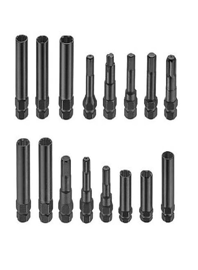 kauplus مجموعة مفاتيح رئيسية لقفل صواميل العجلات من كاوبلس (16 قطعة) - مجموعة مفاتيح رئيسية لقفل صواميل العجلات - - Image 3