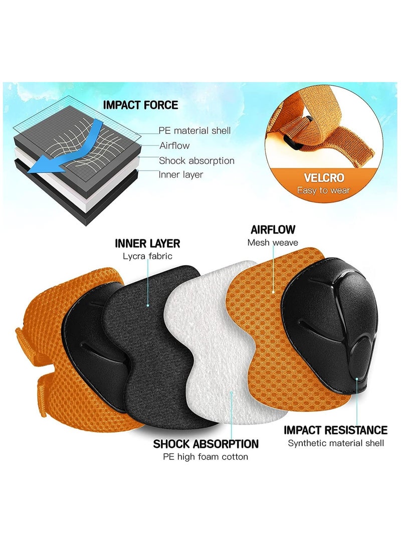 Children's Safety Gear Bundle, Helmet, Knee Pads, Elbow Pads for Bike, Scooter, Roller Skate - 7 Piece Set - Image 4