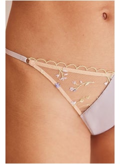 women'secret Classic floral tulle panties  - Image 1