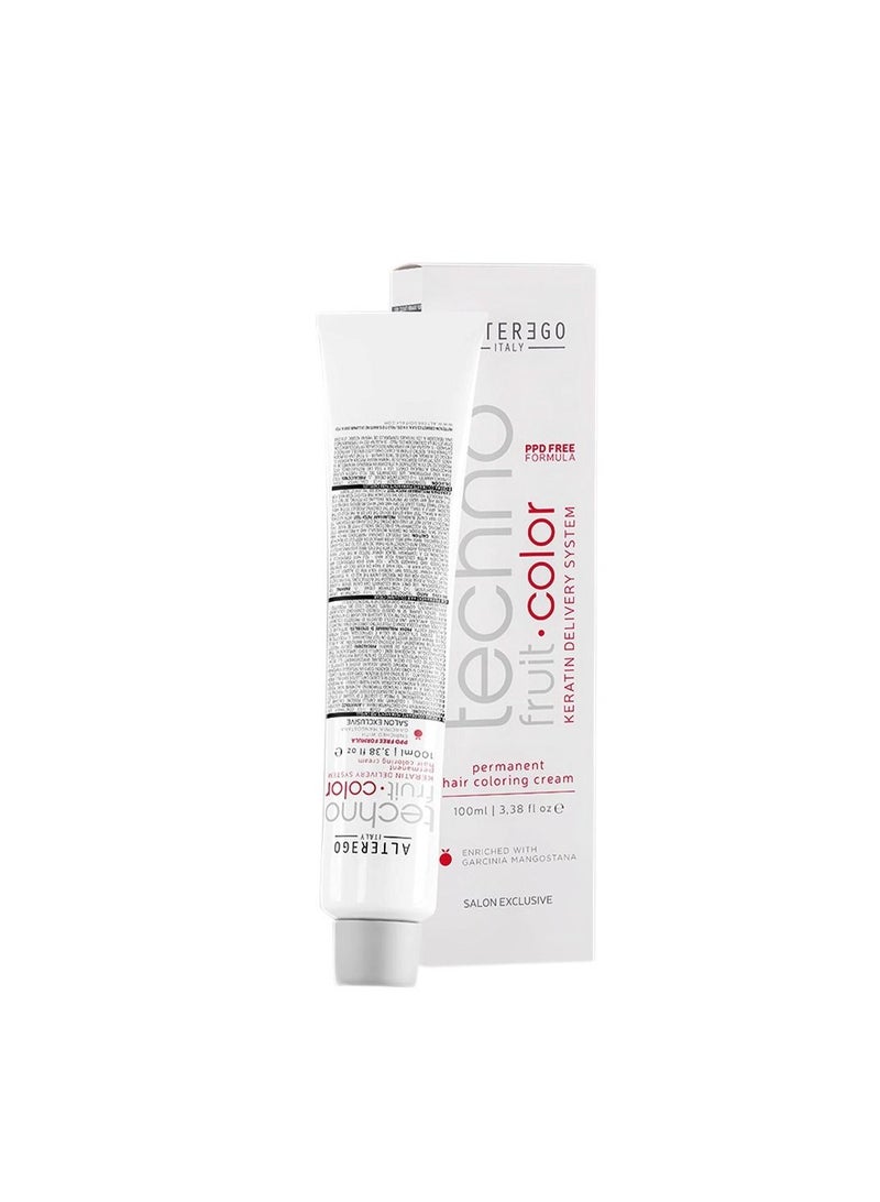 Alter Ego Technofruit Permanent Hair Color 6/00 | Deep Dark Blonde | Vibrant, Nourishing Formula, 100ml - Image 1