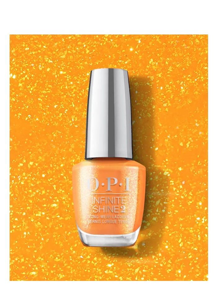 أو بي آي طلاء أظافر OPI Infinite Shine - Mango for It | طلاء أظافر برتقالي لامع | لامع يدوم طويلاً، 15 مل