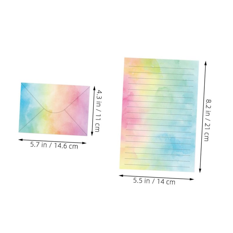 Watercolor Letter Paper Set with Envelopes for Invitations and Special Occasions - Image 3
