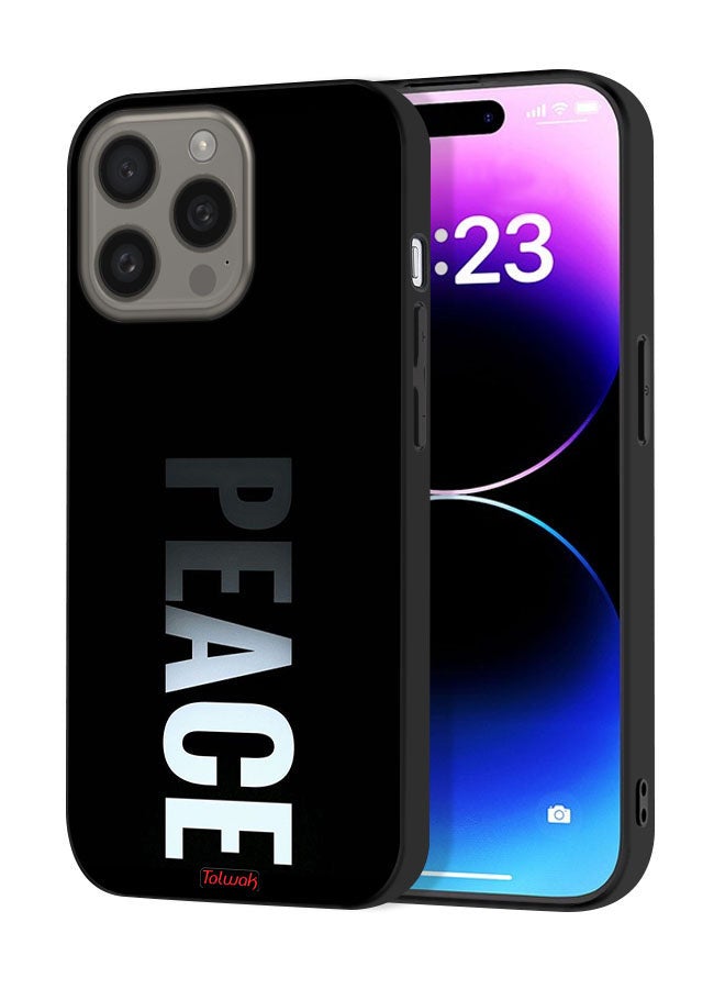 Tolwak Apple iPhone 15 Pro Protective Case Cover Peace - Image 1