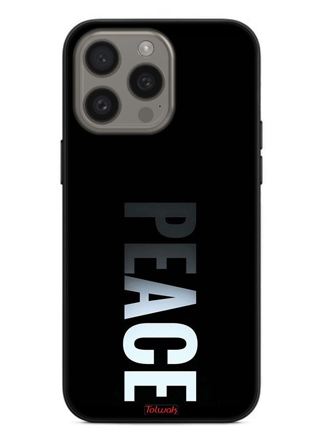 Tolwak Apple iPhone 15 Pro Protective Case Cover Peace - Image 2