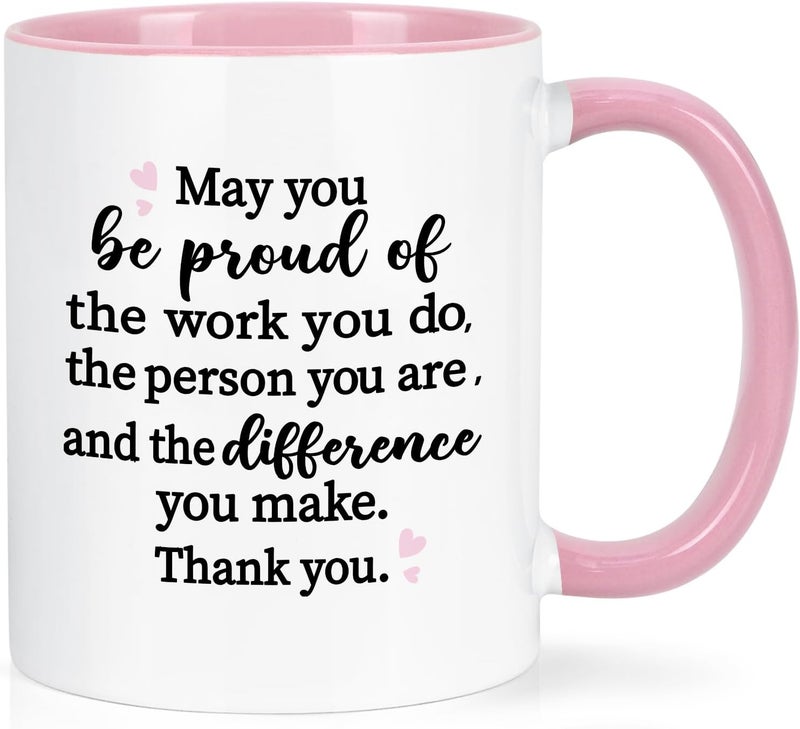 Maustic Thank You Gifts for Women, Employee Appreciation Gifts, Gift Idea for Teacher Nurses Friends Coworker Bosses, May You Be Proud Coffee Mug, 11 Oz - Image 1