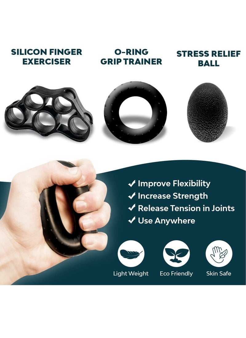 GOLDEN MILLION - Hand Grip Strengthener Kit Strength Trainer Home Workout Equipment For Finger Exercise - Image 1