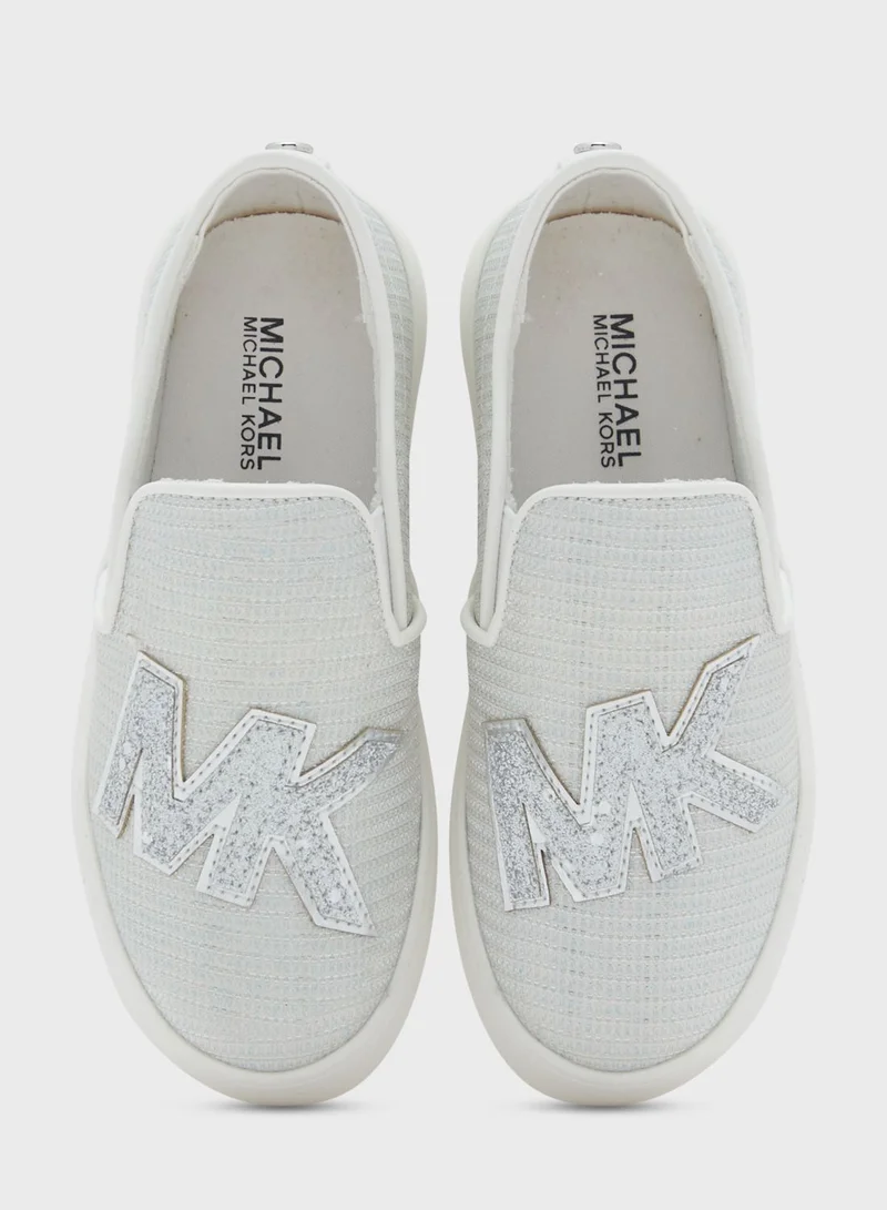 Michael Kors Youth Jem Rachel 2 Low Top Slip On Sneakers