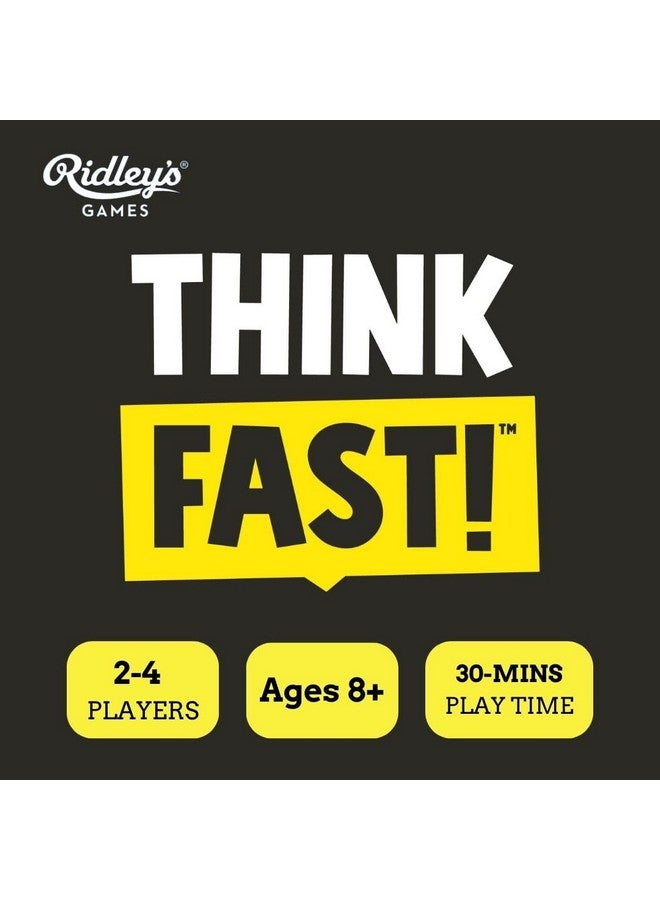 Ridley's Ridley’s Games: Think Fast! Group Party Game - Fast-Paced, Easy to Play Party Games - Fun for All Ages - Random Trivia Game for Adults and Kids - Image 2