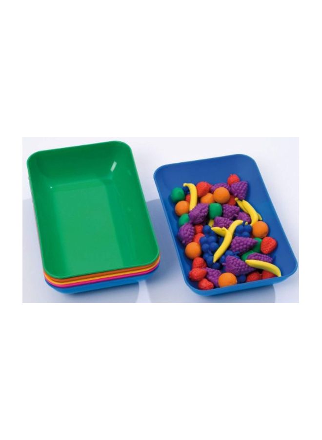 Buself CHILD Set of 5 Small Coloured Trays (Each Tray approx 5" x 7" x 1") _ Premium Quality - Image 2