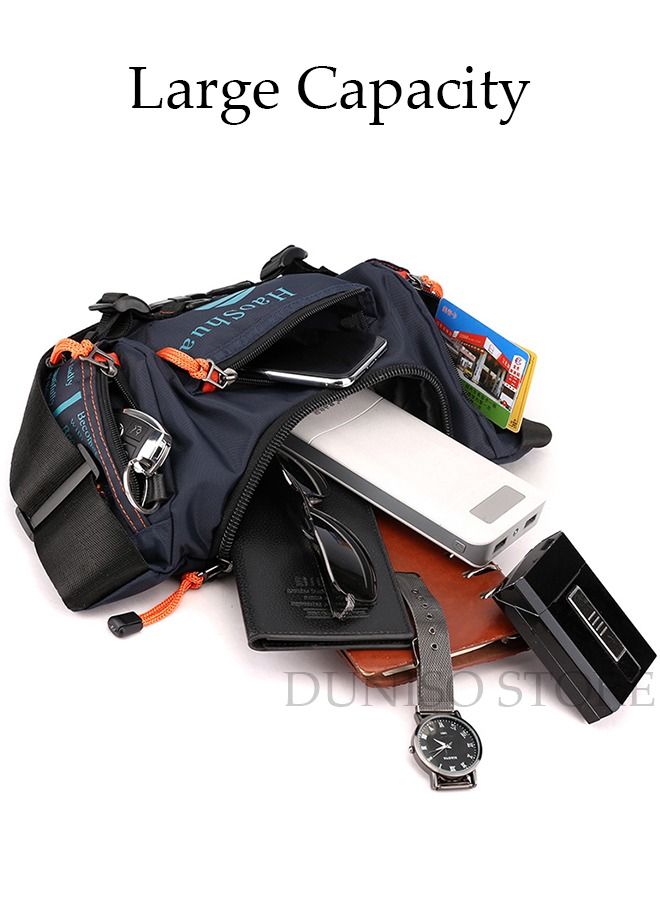 DUNISO Compact Sling Bag for Men, Waterproof Crossbody Bag Chest Bag Shoulder Backpack with Buckle, Waist Bag Everyday Carry Bag for Travel, Work, Sport - Image 2