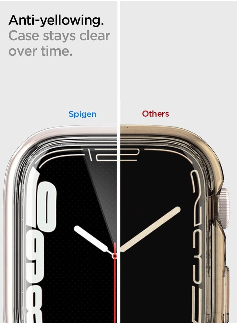 Spigen - Ultra Hybrid Apple Watch Series 8 / 7 45mm Case with Screen Protector - Crystal Clear - Image 1