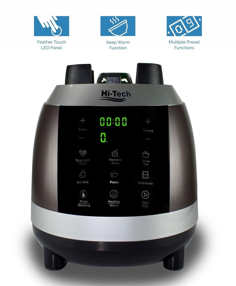 HiTech 1500w 32000 Rpm Turbo Grinder and Power Blender Chef Mate Hot and Cold Black - Image 3