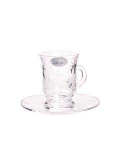 Crystal Tea Cup Set 6 Pieces - Saif Home