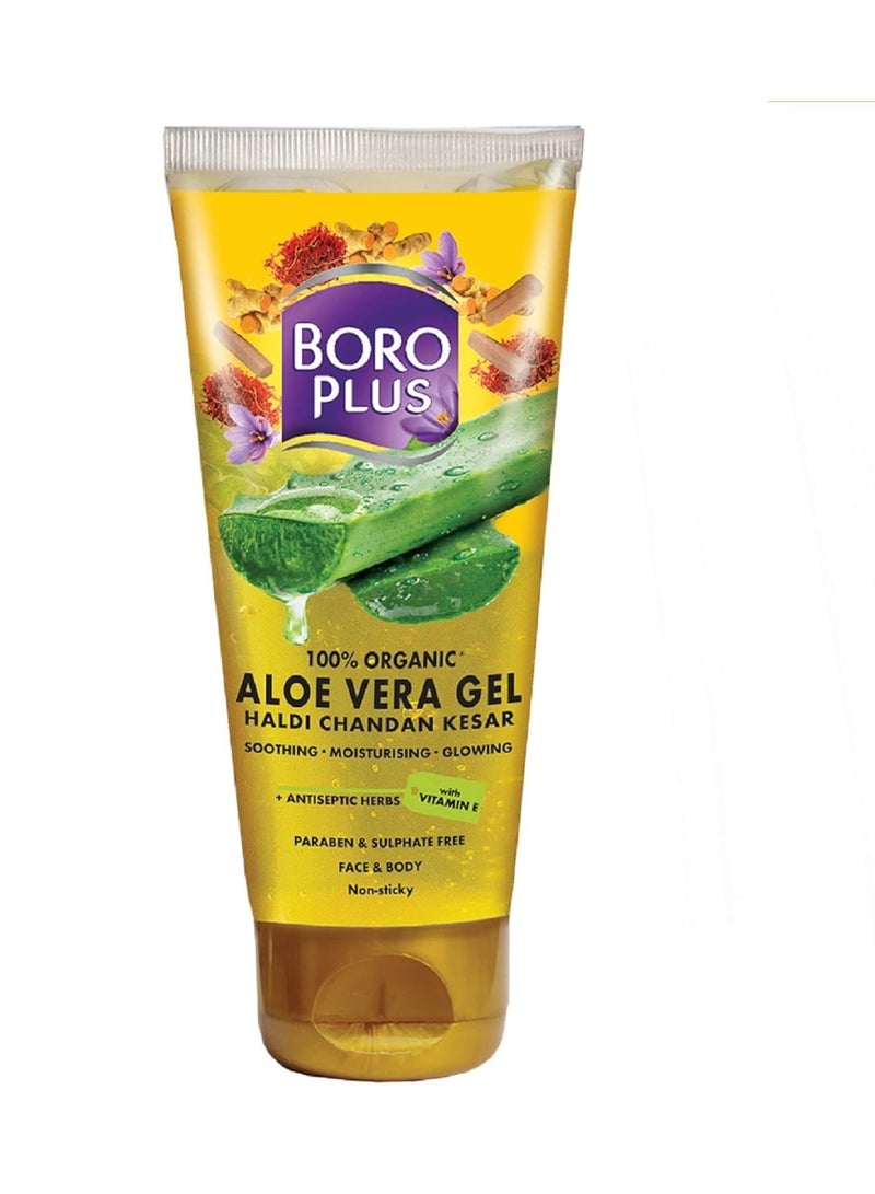 BoroPlus Aloe Gel Haldi Chandan Kesar, 150 ml - Image 1
