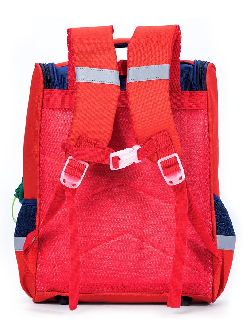 Eazy Kids Kids School Bag Dino in Space - Red - Image 5
