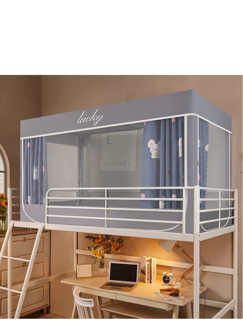 Y&D Bed Canopy Tents Curtain Blackout Curtain Single Bed Tent Curtain Student Shading Cloth Bed Canopy Mosquito Net Student Sleep Privacy Protection  - Image 1