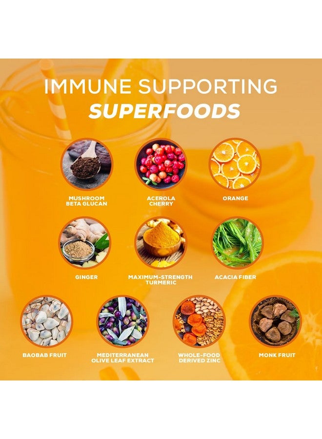 Organifi Organifi Immunity - Organic Superfood Immunity Support - 15 Single Serve Packets - Immunity Powder for T Cell Production and Upper Respiratory Health - Mushroom Beta Glucans, Vitamin C, D and Zinc - Image 5
