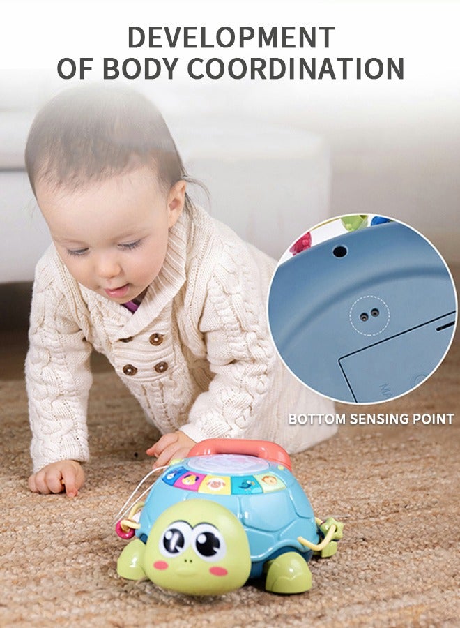 GROIC Music Turtle Toy Baby Crawling Toy With Light And Sound Phone Educational Toy - Image 3