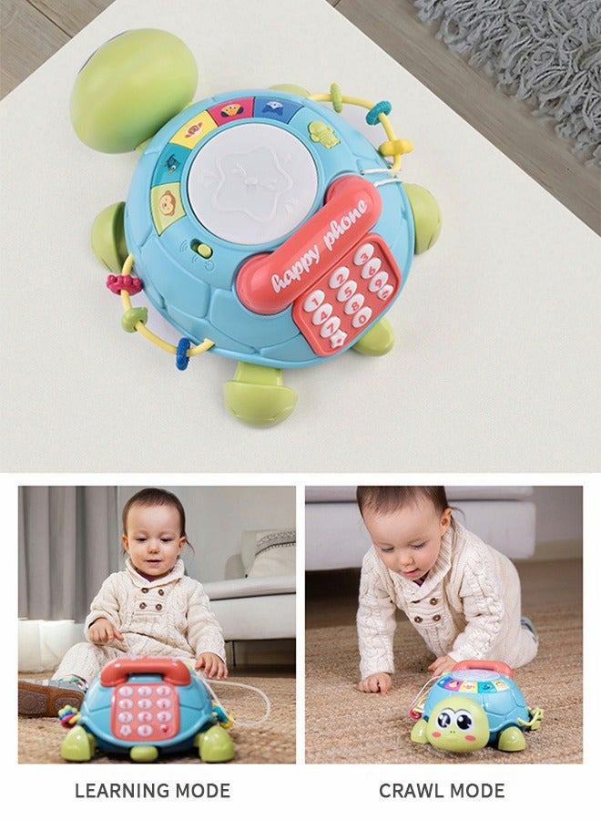 GROIC Music Turtle Toy Baby Crawling Toy With Light And Sound Phone Educational Toy - Image 4