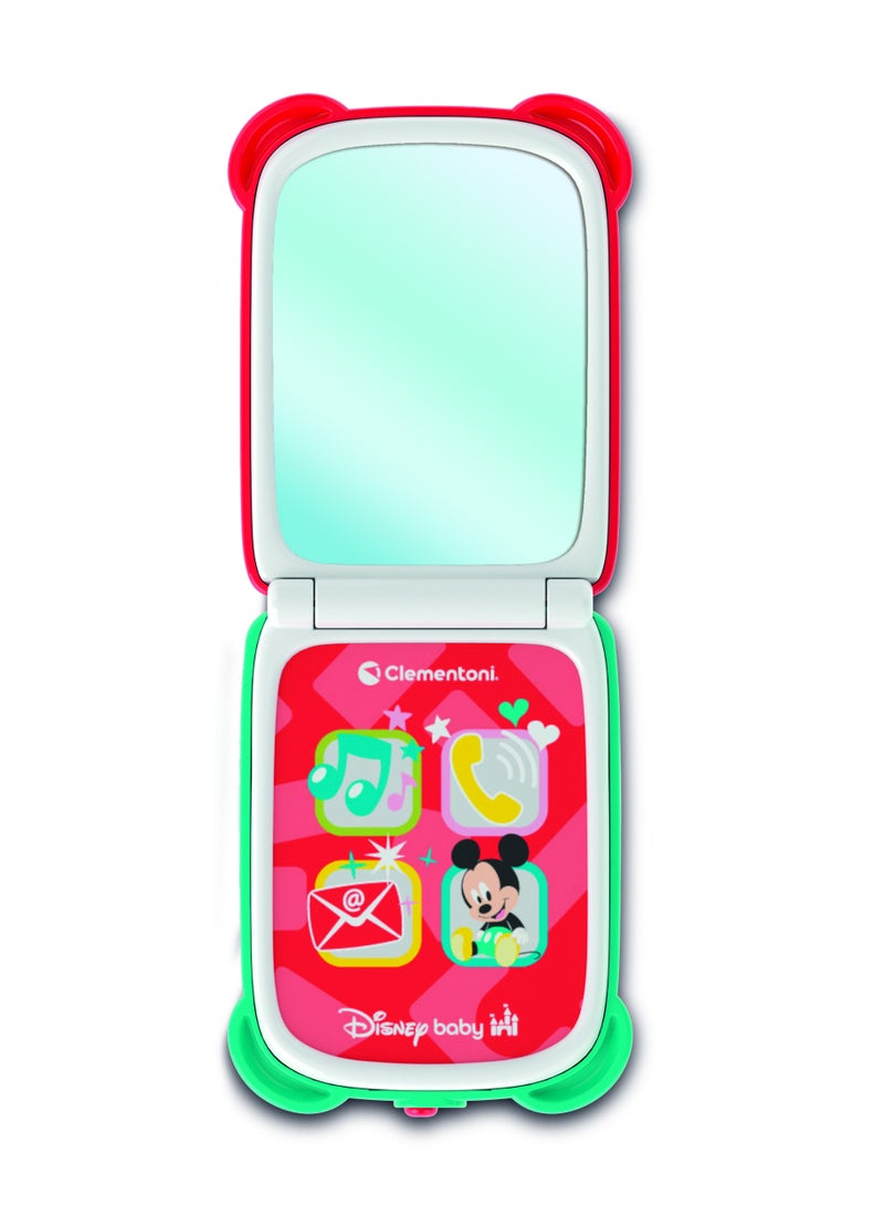 Disney Baby Mickey Mouse Interactive Flip Phone, Battery Operated | Musical Toy | Interactive Toy | Educational Toy | Early Learning Toy | Helps with Motor Skill Development| Perfect Gift for Baby and Toddler - Image 4