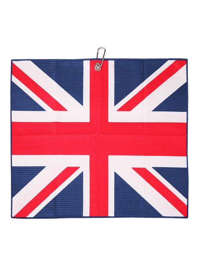 SHABIER United Kingdom Golf Towel Golf Microfiber Waffle Pattern Golf Towel (The Union Jack) - Image 1