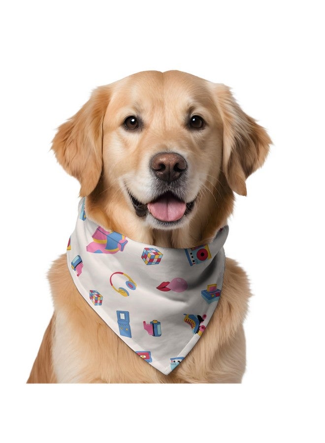 دبليو وشاح/باندانا للكلاب بتصميم غريب | وشاح/باندانا للكلاب بتصميم رائع رائع هو إكسسوار تصفيف مثالي للكلاب الكبيرة والمتوسطة والصغيرة. مقاس واحد يناسب الجميع. - Image 1
