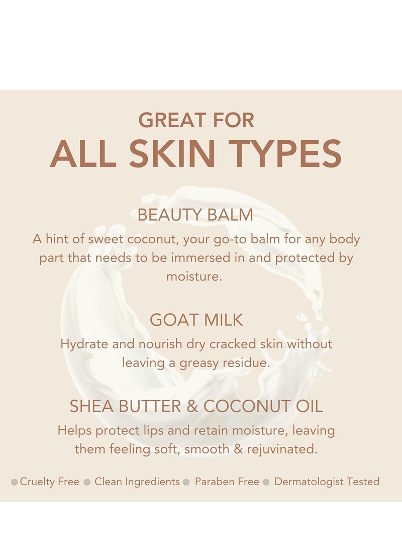 Dionis Goat Milk Skincare Multi-Purpose Hydrating Beauty Balm for Face, Lips, Eyes and Neck with Shea Beauty and Coconut Oil - Cruelty Free, Paraben Free, Non Greasy - 1oz Light Coconut Scent - pzsku/Z19BF18DA58CCDE452D97Z/45/1741423603/06a62903-4507-41b7-a3d4-321078d058b4