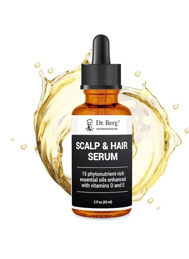 Dr. Berg Nutritional - Hair Serum with Jojoba Oil & Castor Oil For Fuller Thicker Looking Hair 2. fl oz (59ml) - Image 1